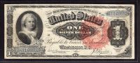 Fr.219, 1886 $1 Silver Certificate, Large Seal, Rosecrans-Huston, VF [30] B41146652